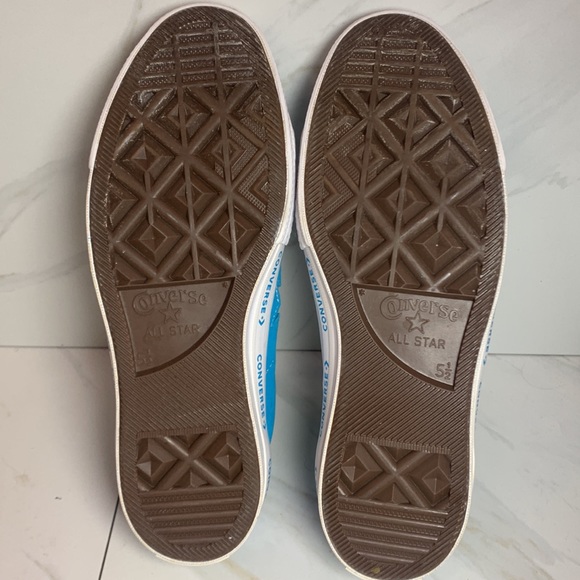 Converse One Star Suede Hawaiian Ocean Blue / Jolly Green Sneakers Kid Size 5.5 - Picture 10 of 12